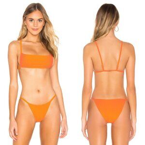 Lovewave Scorchin Bikini Top & Bottom Set Citrus Orange